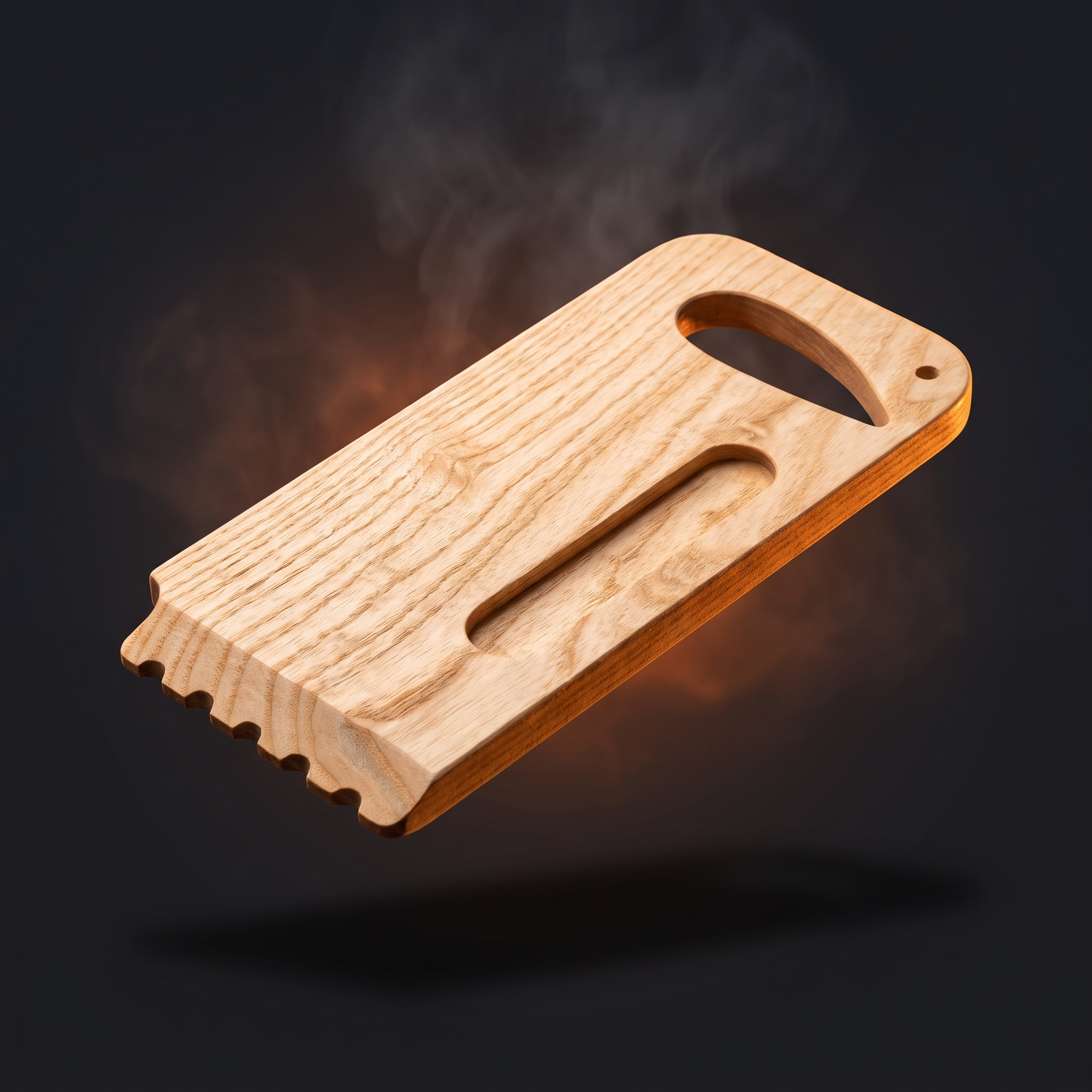 Skrapa Original solid hardwood grill scraper — one-piece bristle-free paddle